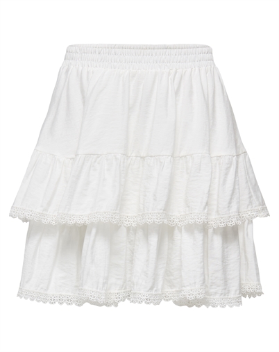 Only - ONLLuna Layer Short Nederdel - Cloud Dancer